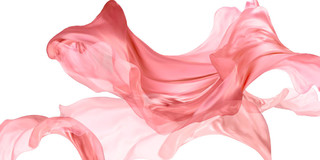 美容护肤粉色唯美浪漫质感绸缎化妆品展板背景